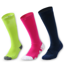 High quality compression soccer socks women knee high Football sports socks